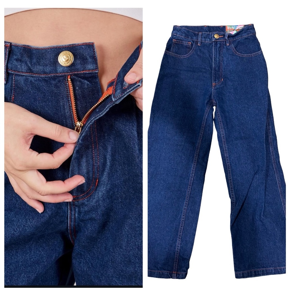 Big Bud Press High Waist Wide Leg Denim Jeans Indigo (In-Store Exclusive) 25